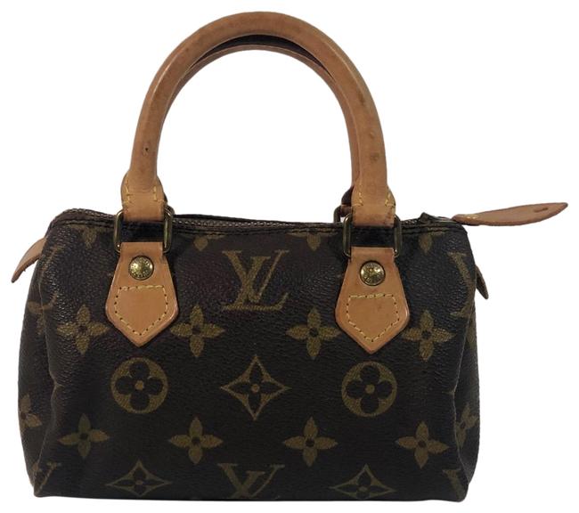 Louis Vuitton Speedy Mini Brown Monogram Canvas Satchel