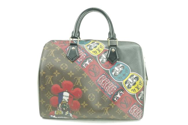 Louis Vuitton Speedy Monogram Kabuki 30 9lk1230 Brown Coated Canvas Satchel