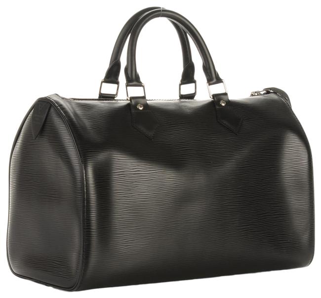 Louis Vuitton Speedy Noir 30 12lj1111 Black Epi Leather Satchel