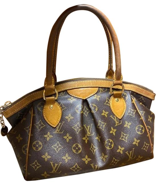 Louis Vuitton Tivoli Brown Leather with Monogram Satchel