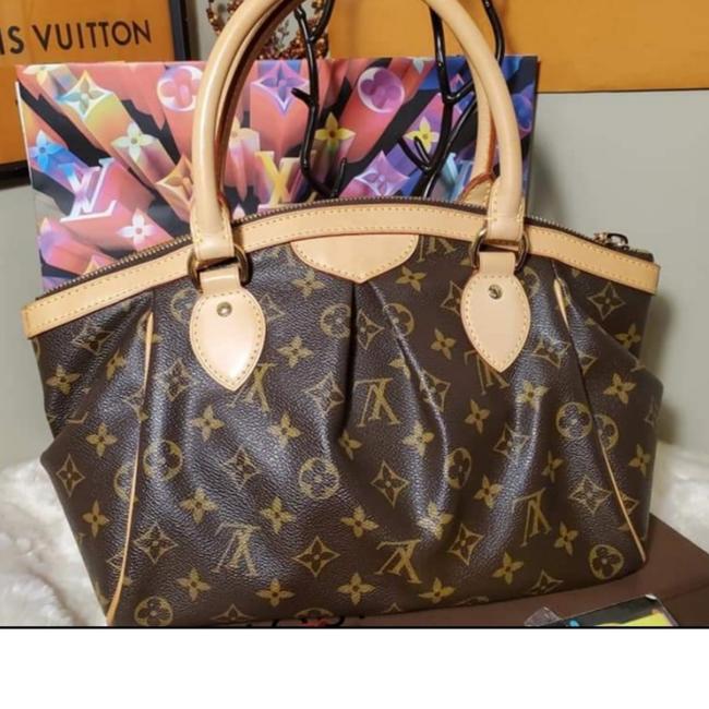 Louis Vuitton Tivoli Pm Brown Leather Hobo Bag