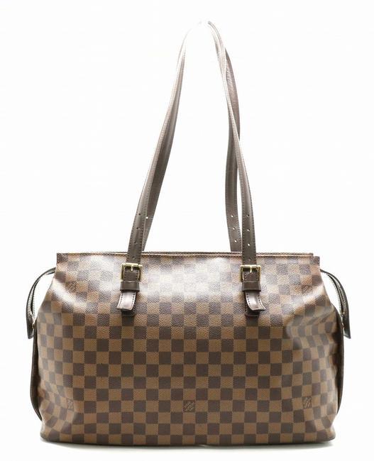 Louis Vuitton Tote Chelsea N51119 Damier Canvas Pvc Shoulder Bag
