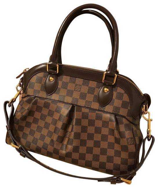 Louis Vuitton Trevi Dameir Ebene Leather Satchel