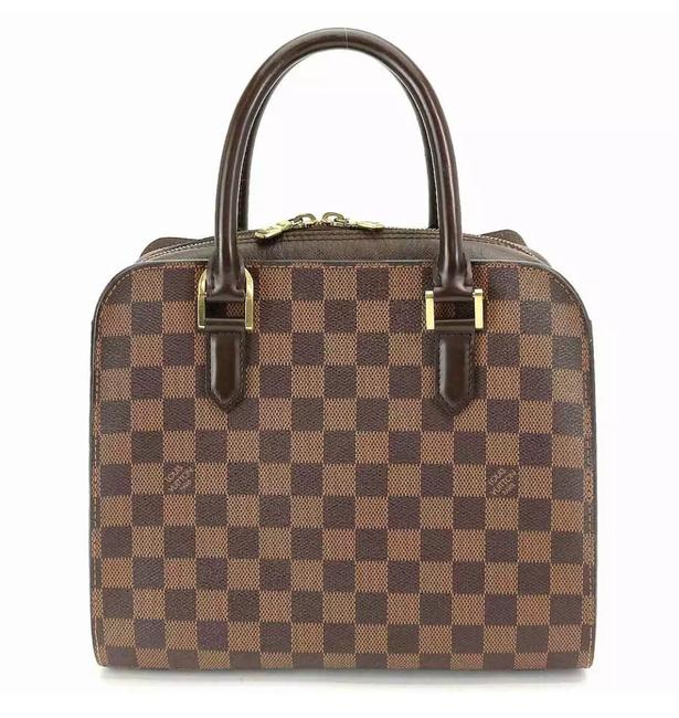 Louis Vuitton Triana Shoulder Bag Ebene Damier Canvas Tote