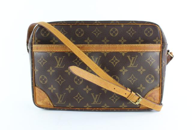 Louis Vuitton Monogram Trocadero 232938 Brown Coated Canvas Cross Body Bag