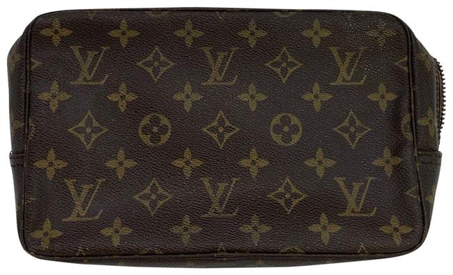 Louis Vuitton Trousse 28 Monogram Brown Clutch