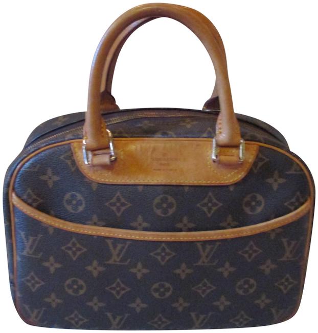 Louis Vuitton Trouville Brown Leather Satchel