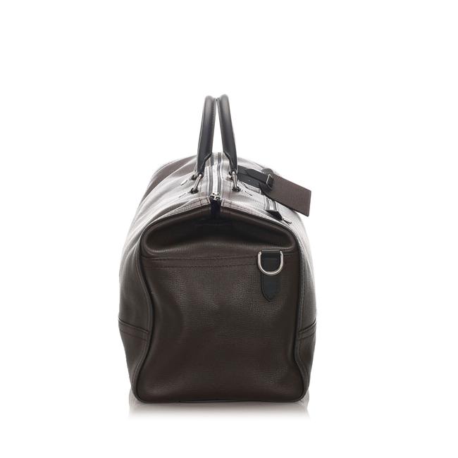 Louis Vuitton Utah Comanche Brown Leather Weekend Travel Bag