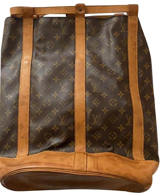 Louis Vuitton Vintage Brown Leather Tote