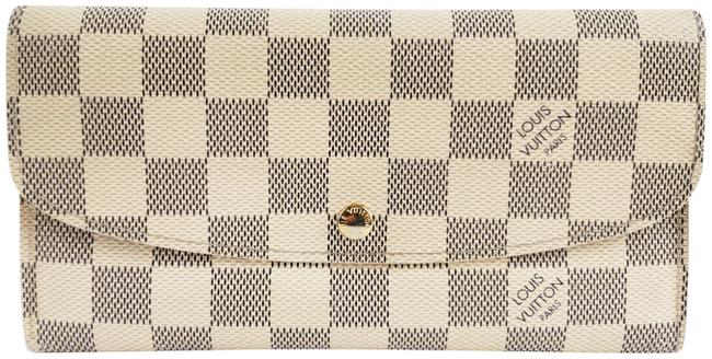 Louis Vuitton White Emilie Damier Azur Canvas Wallet