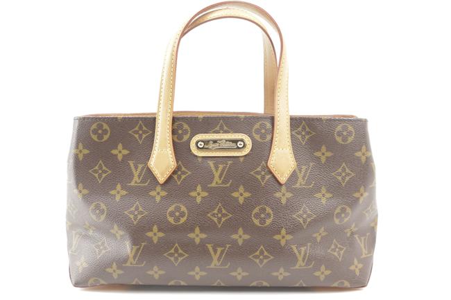 Louis Vuitton Wilshire Monogram Pm 10lk1205 Brown Coated Canvas Tote