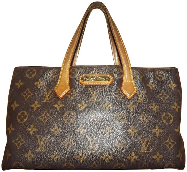 Louis Vuitton Wilshire Tote Brown Monogram Canvas Satchel