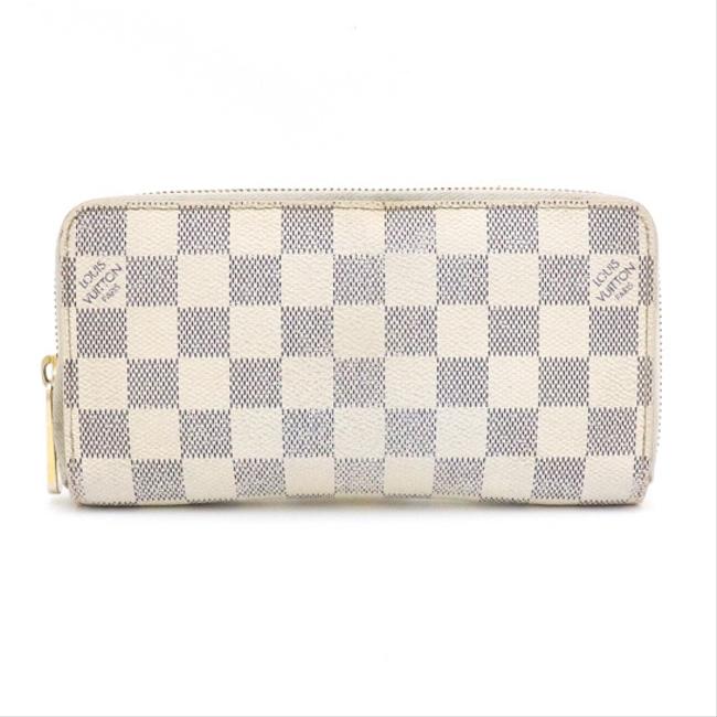 Louis Vuitton Zippy Damier Azur Round Zipper Long N60019 Wallet