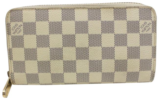 Louis Vuitton Zippy Whites Damier Azur Wallet