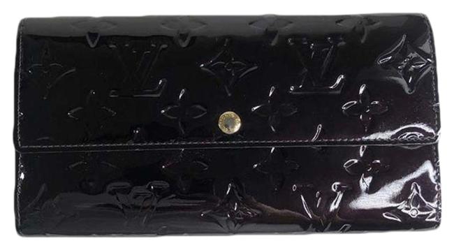 Louis Vuitton Brown Sarah Amarante Monogram Vernis Leather Wallet