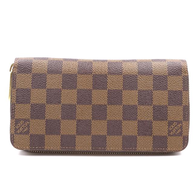 Louis Vuitton 36098 Damier Ebene Zippy Large Long Zip Around Organizer Wallet