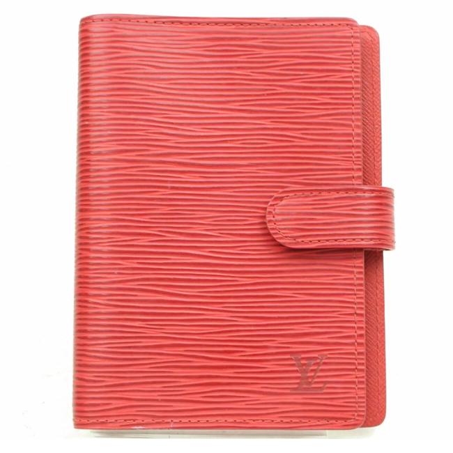 Louis Vuitton Agenda Pm In Red Epi Leather Wallet