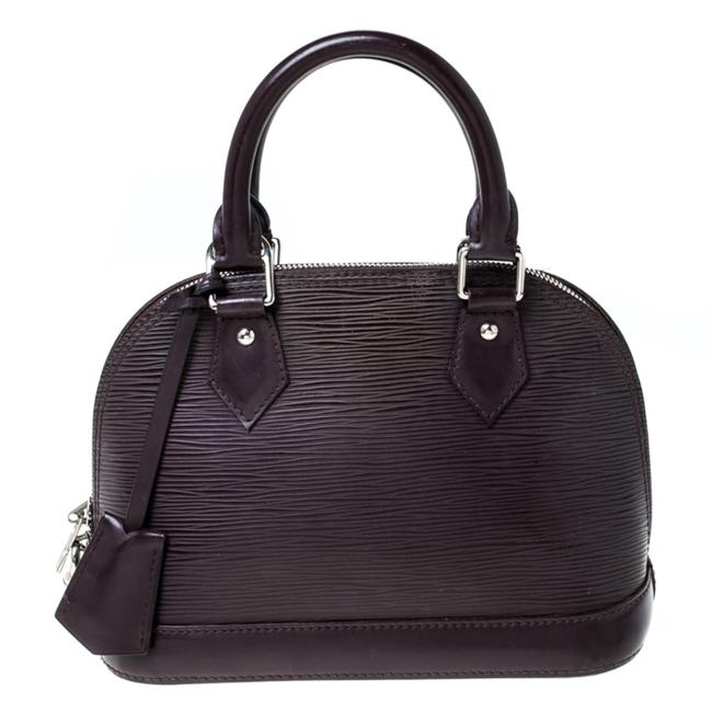 Louis Vuitton Alma Bordeaux Epi Leather Bb Burgundy Satchel