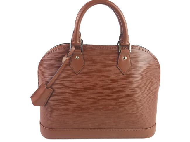 Louis Vuitton Alma Epi Brown Leather Tote