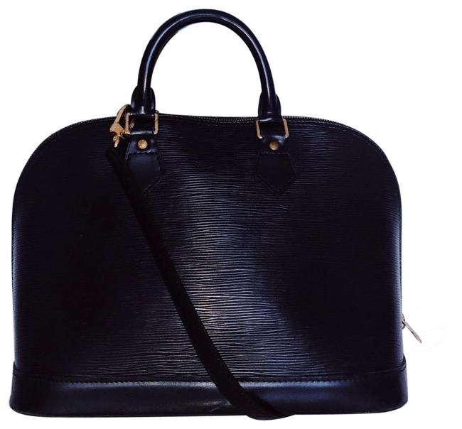 Louis Vuitton Alma Epi Pm Black Material Satchel
