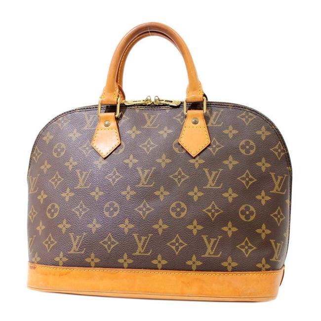 Louis Vuitton Alma Handbag Ba1906 M51130 Brown Monogram Monogram Satchel