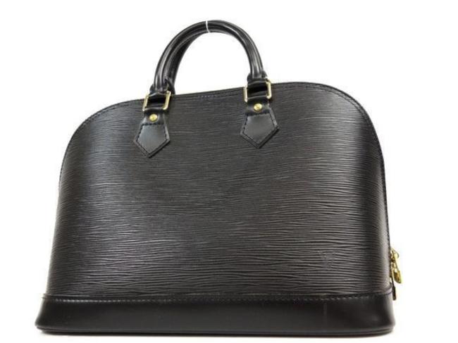 Louis Vuitton Alma Noir 230822 Black Leather Satchel