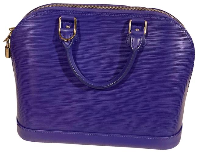 Louis Vuitton Alma Pm Figue Purple Epi Leather Satchel