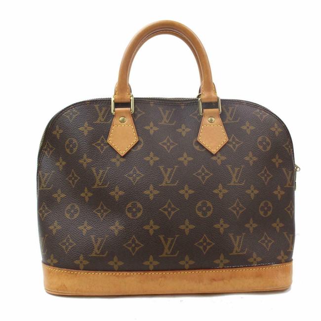 Louis Vuitton Alma Pm Monogram Brown Canvas Satchel
