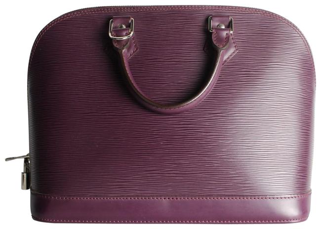 Louis Vuitton Alma Pm Purple Epi Leather Tote