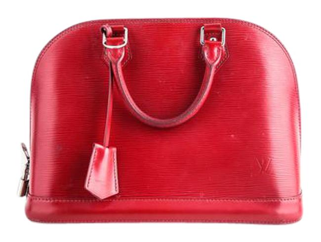 Louis Vuitton Alma Pm Epi Leather Coquelicot Red Hobo Bag