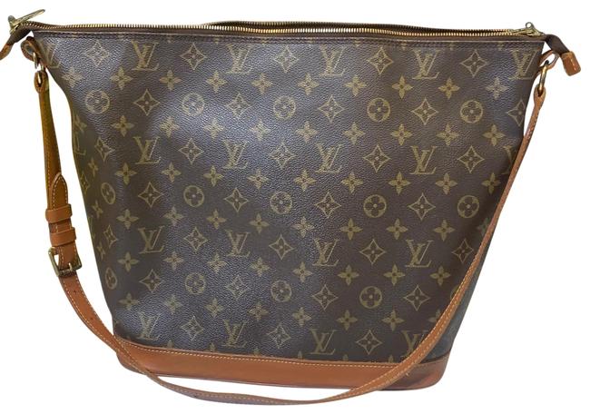 Louis Vuitton Amfar Three Sharon Stone Shoulderbag Browns Leather Hobo Bag