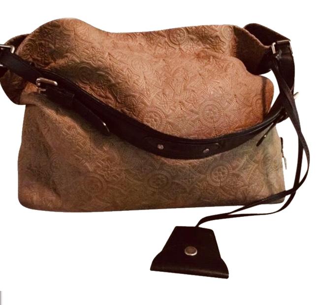 Louis Vuitton Antheia Pm Tan Lambskin Leather Hobo Bag