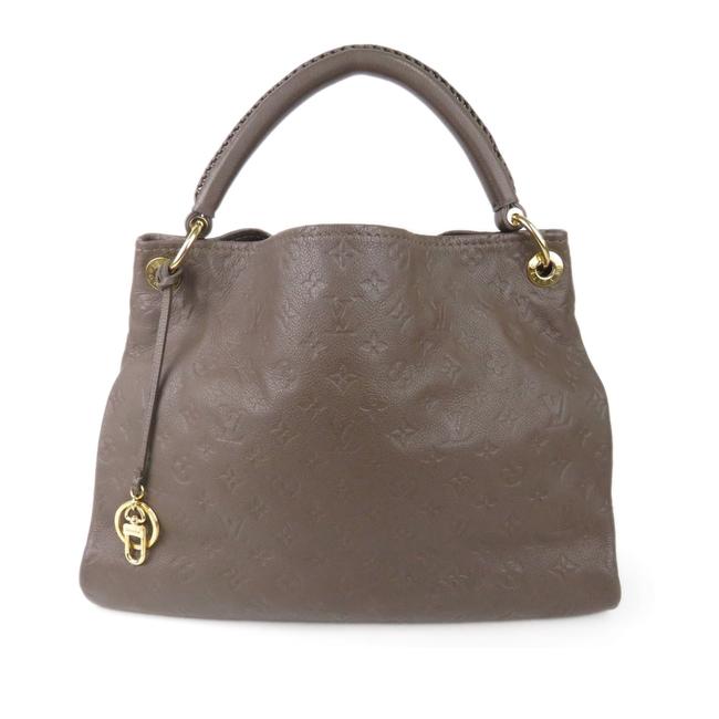 Louis Vuitton Artsy Brown Leather Hobo Bag