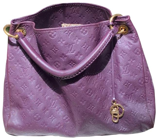 Louis Vuitton Artsy Empreinte Aube Plum Purple Hobo Bag