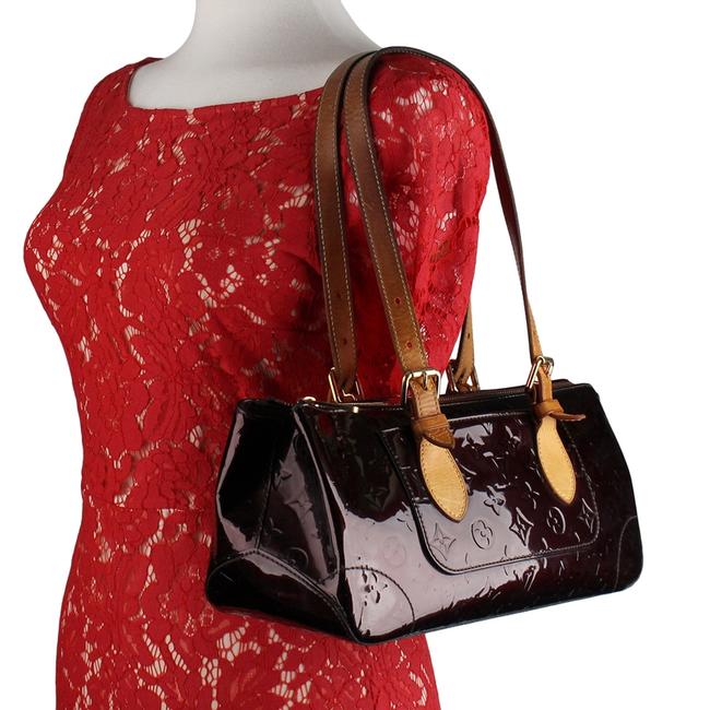 Louis Vuitton Avenue Rosewood Vernis 7969 Amarante Patent Leather Tote