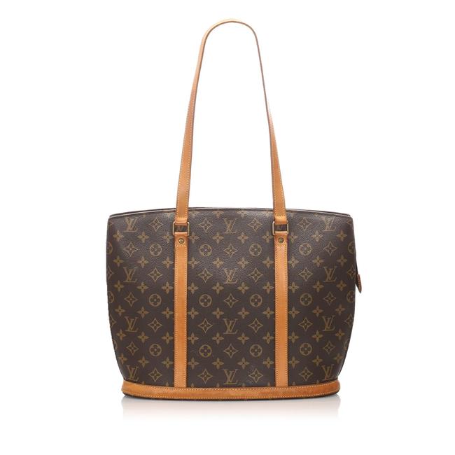 Louis Vuitton Babylone Monogram Brown Leather Tote