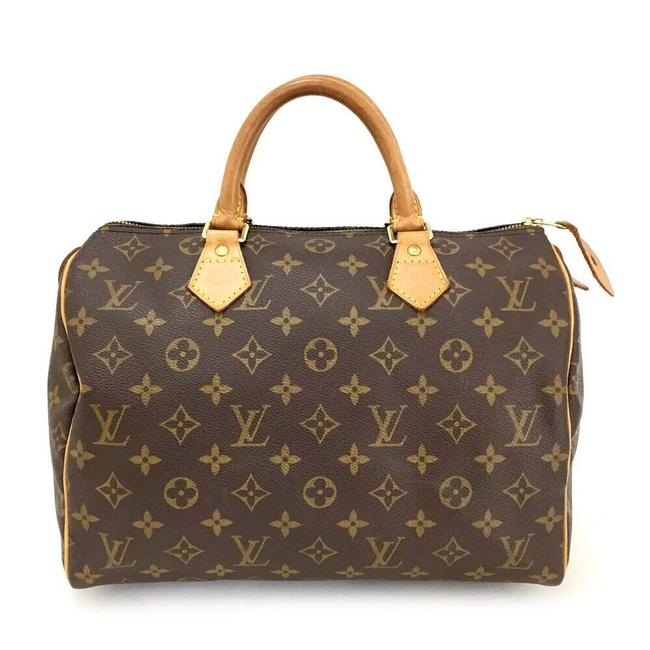 Louis Vuitton Bag Speedy Monogram 30 Boston Travel Brown Tote