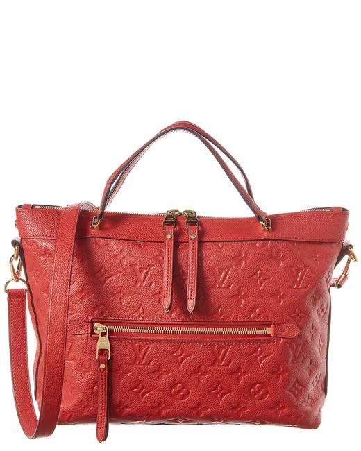 Louis Vuitton Bastille Pre owned Red Monogram Empreinte Leather Mm Tote