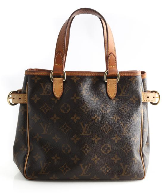 Louis Vuitton Batignolles Vertical Brown Monogram Canvas Tote