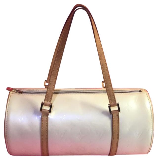 Louis Vuitton Papillon Bedford Monogram Pearl White Leather Vernis Tote