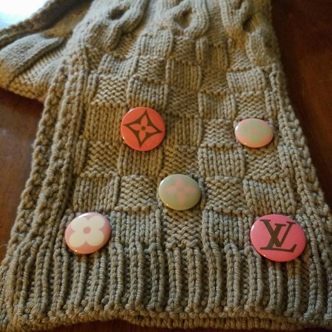 Louis Vuitton Beige and Pink ScarfWrap