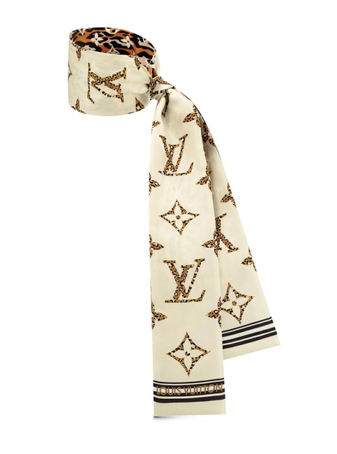 Louis Vuitton Beige Jungle Giant Monogram Bandeau Limited Edition ScarfWrap
