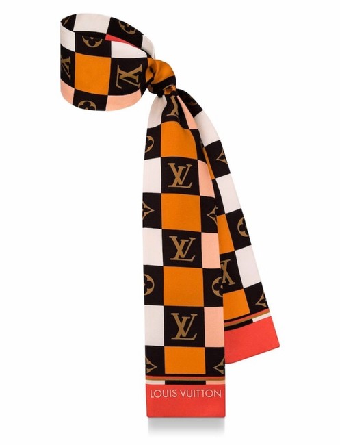 Louis Vuitton Beige Monogram Check Bandeau ScarfWrap