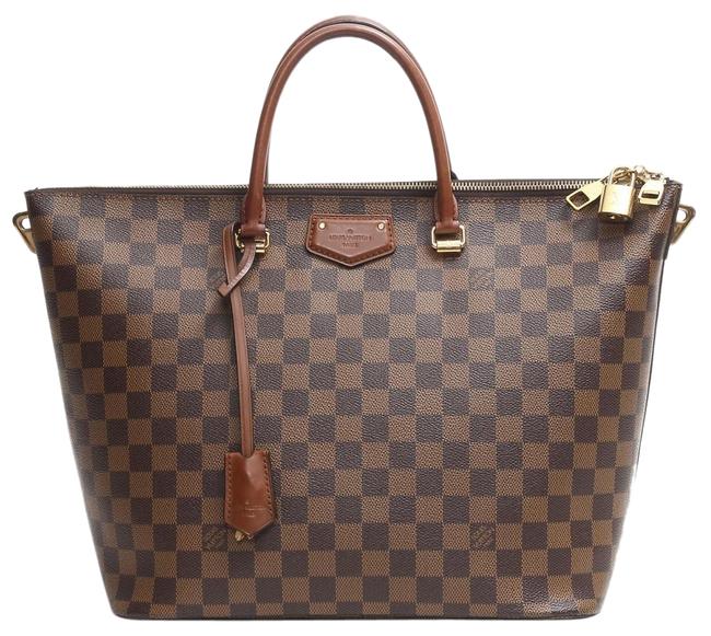 Louis Vuitton Belmont Brown Damier Ebene Canvas Tote