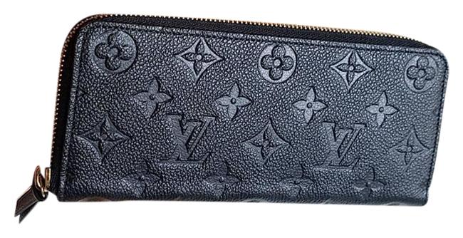 Louis Vuitton Black Clemence In Monogram Empreinte Leather Wallet
