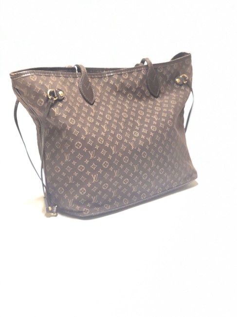 Louis Vuitton Neverfull Black Coated Canvas Tote