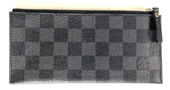 Louis Vuitton Black Cosmetic Case Damier Graphite Zip Pouch 13la529 Wallet