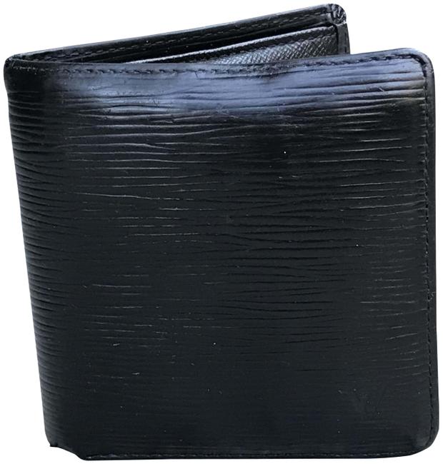 Louis Vuitton Black Epi Leather Compact Bifold Nm Wallet