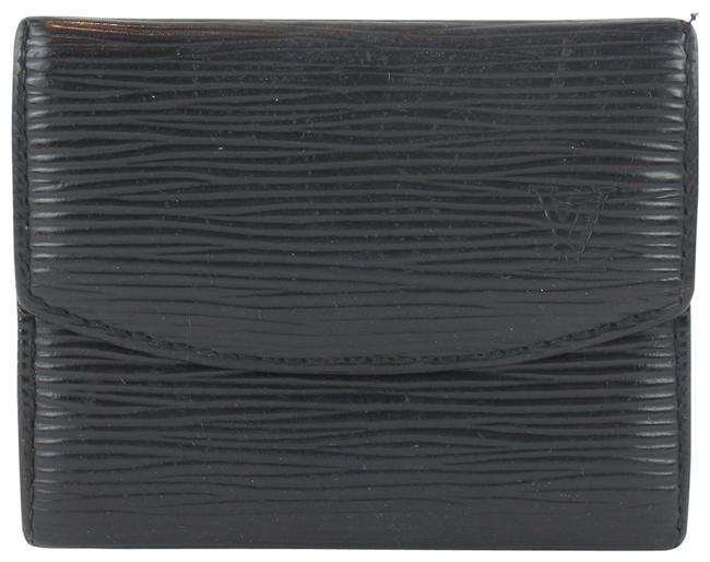 Louis Vuitton Black Epi Noir Coin Pouch 14lz1102 Wallet