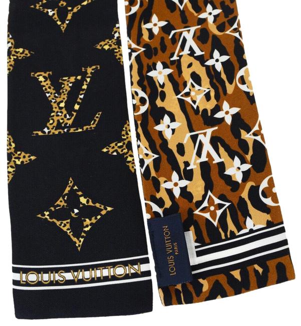 Louis Vuitton Black Giant Monogram Bandeau Silk ScarfWrap